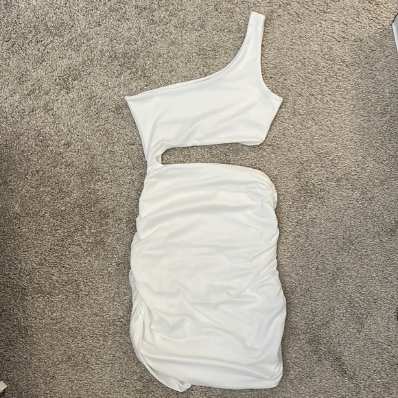 One shoulder mini dress with cut out - Picture 1 of 1